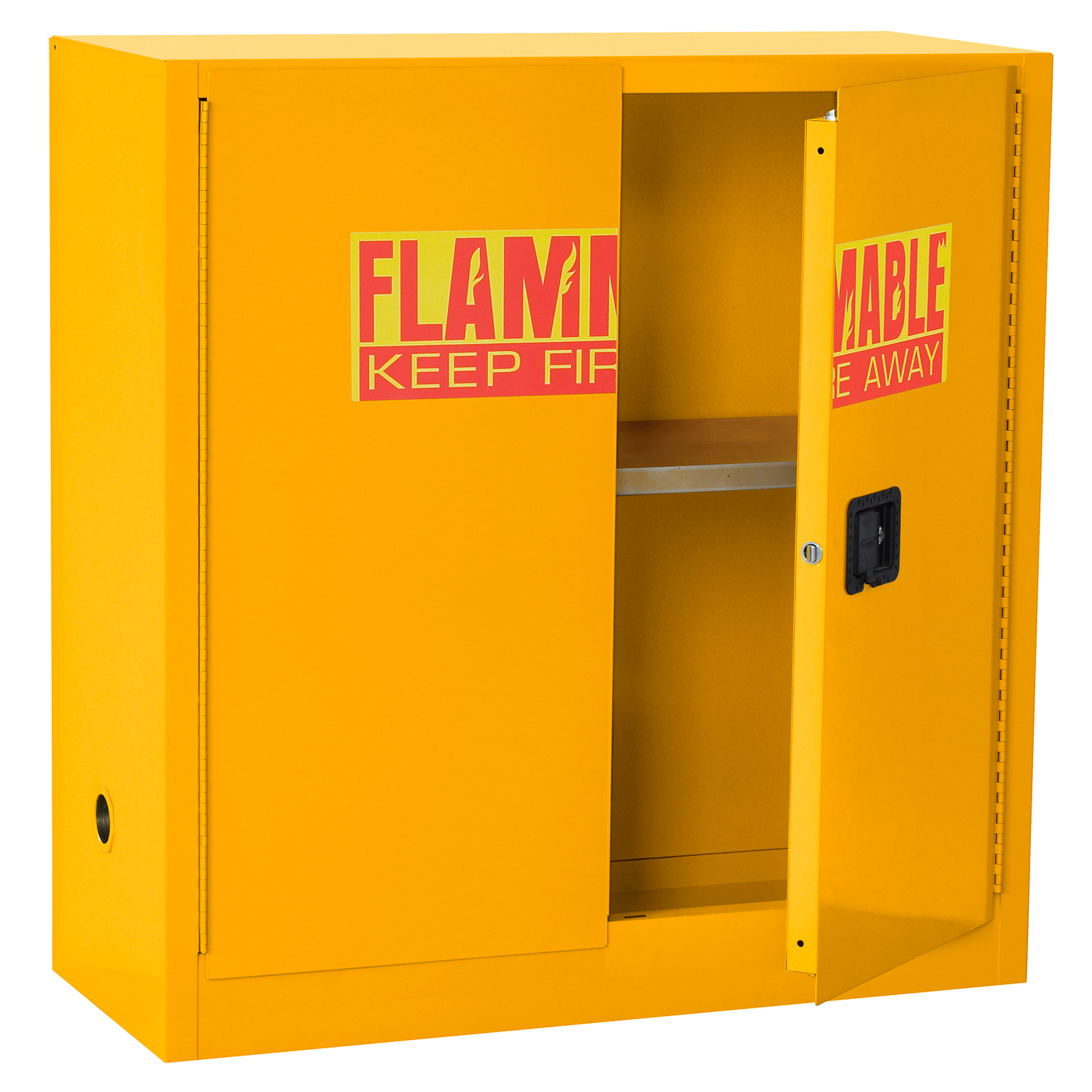 Sandusky Lee Flammable Safety Cabinet - 30 Gal. Capacity, 48in. x 18in., Dual Vents, Lockable, Model# SC300F-P